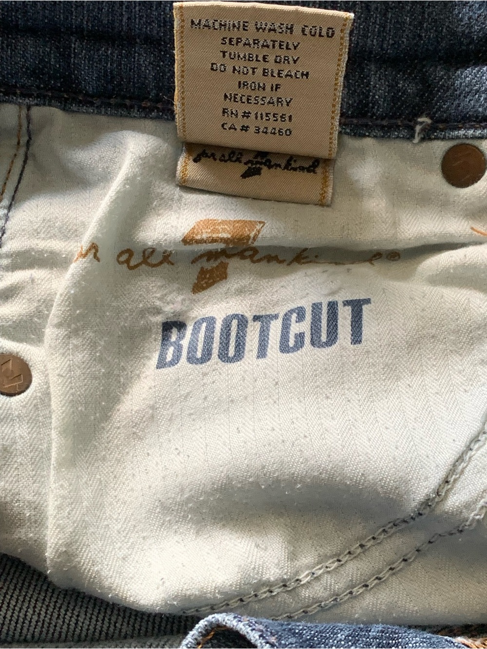 7 For All Mankind Bootcut Jeans in Size 28 | Medium Wash-Low-Rise Stretch Denim - Picture 11 of 16